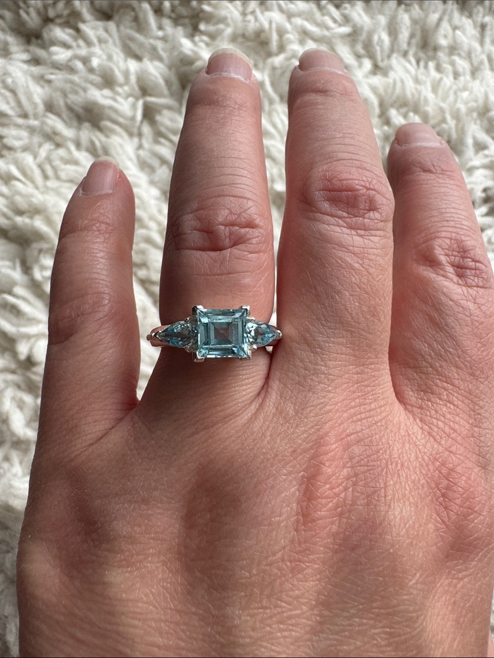 Sterling Silver Blue Topaz Ring
